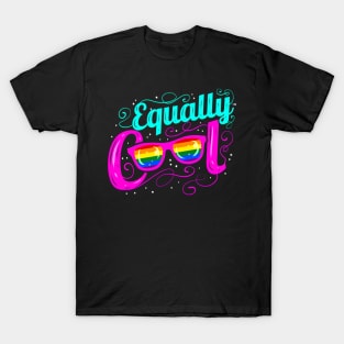 Equally Cool Logo LGBTQ Transgender Gay Lesbian Pride Month T-Shirt